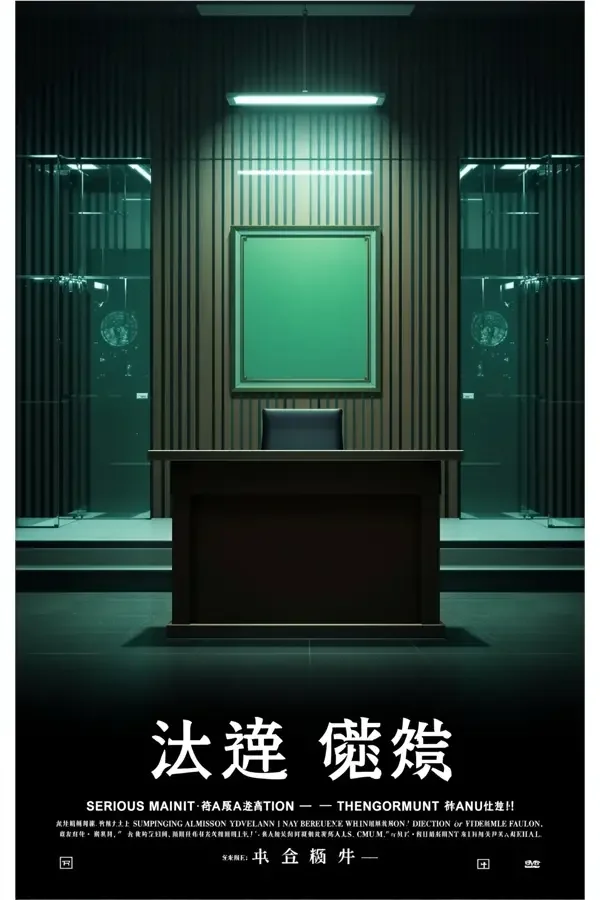 无声证人 影片海报，2026 年中国大陆悬疑题材影视网站模板演示海报