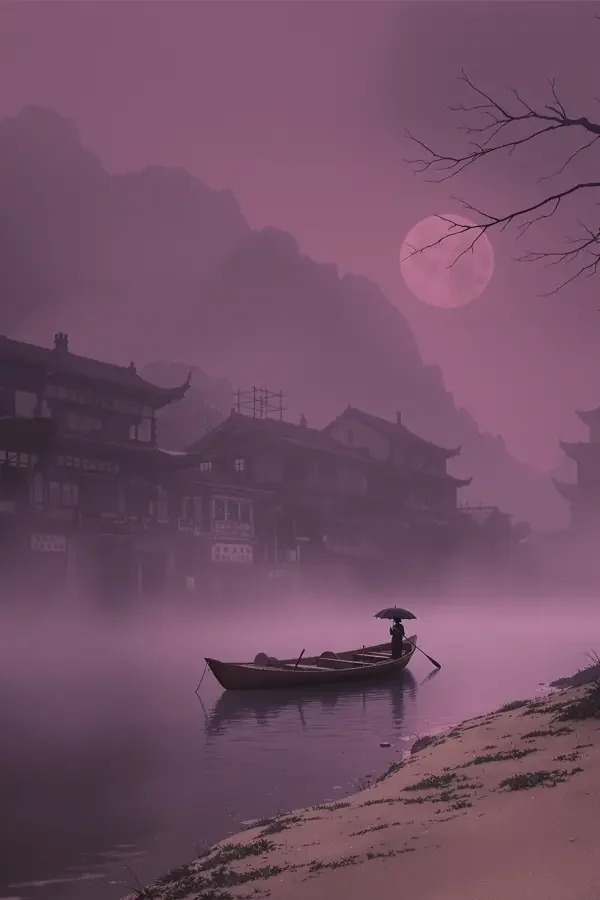 雾江疑云 影片海报，2026 年中国大陆悬疑题材影视网站模板演示海报